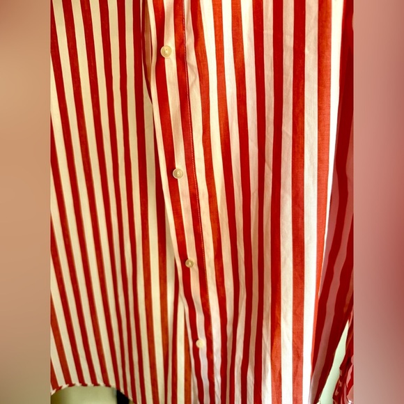 Zara Woman MULTI-POSITION SHIRT- Striped Medium New - Picture 6 of 10